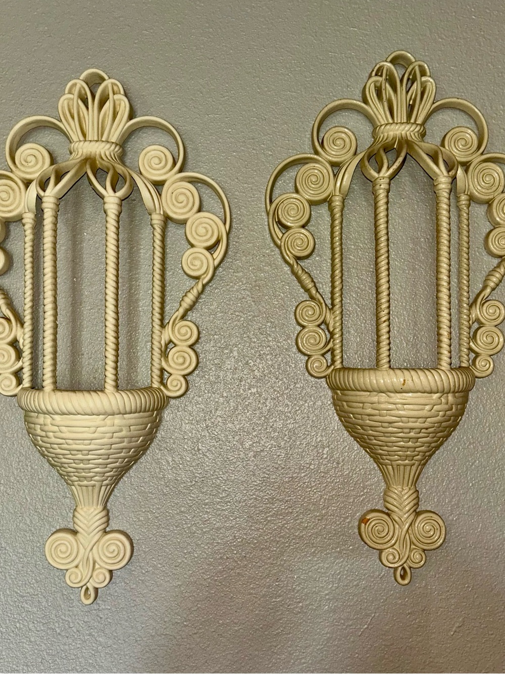 Vintage Homeco Burwood Wall Pockets Pair